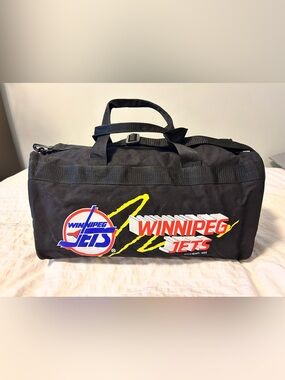 Vintage 1990 Winnipeg Jets Duffel Bag NOS with tag RARE